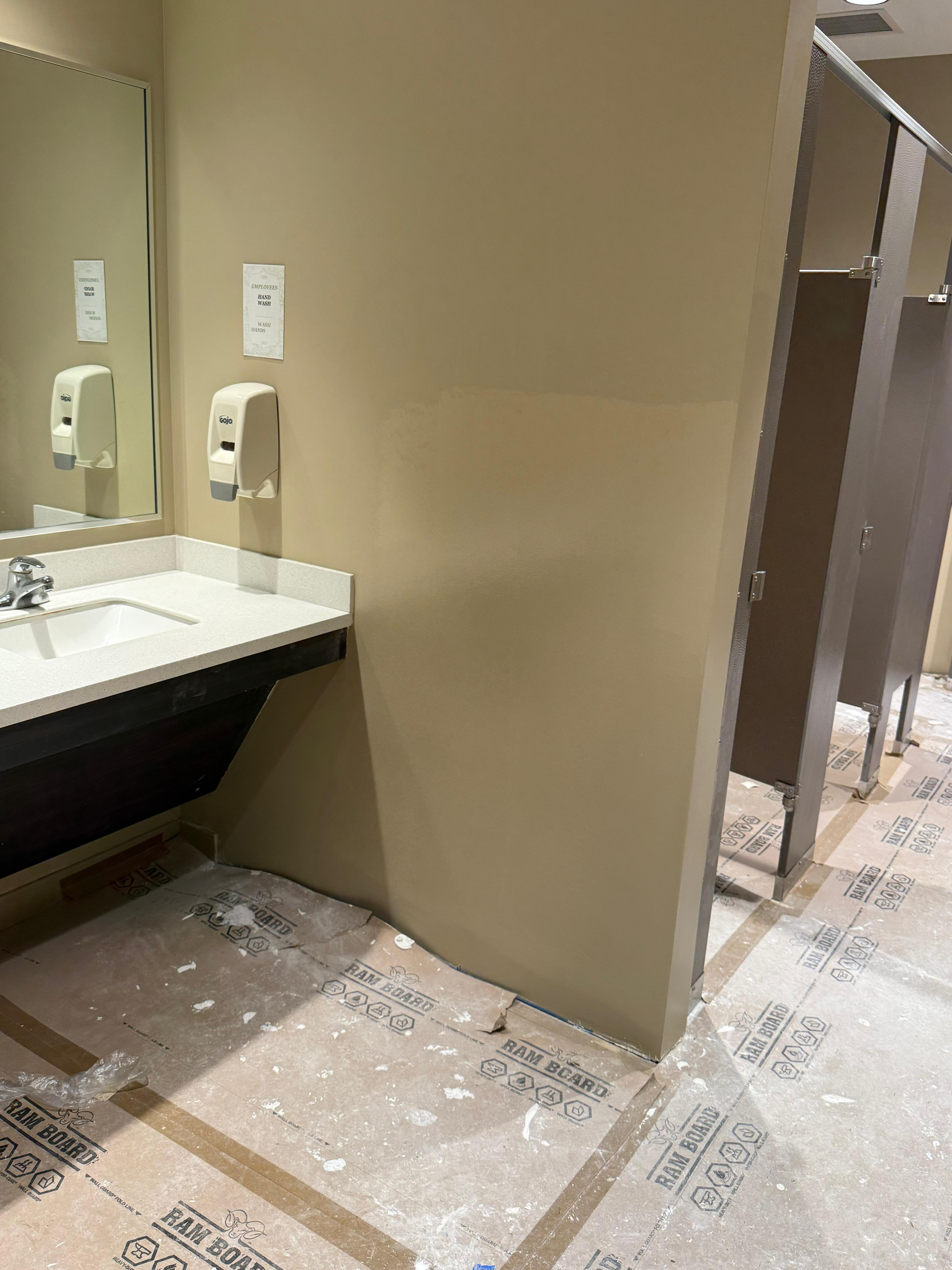 Bathroom remodeling project