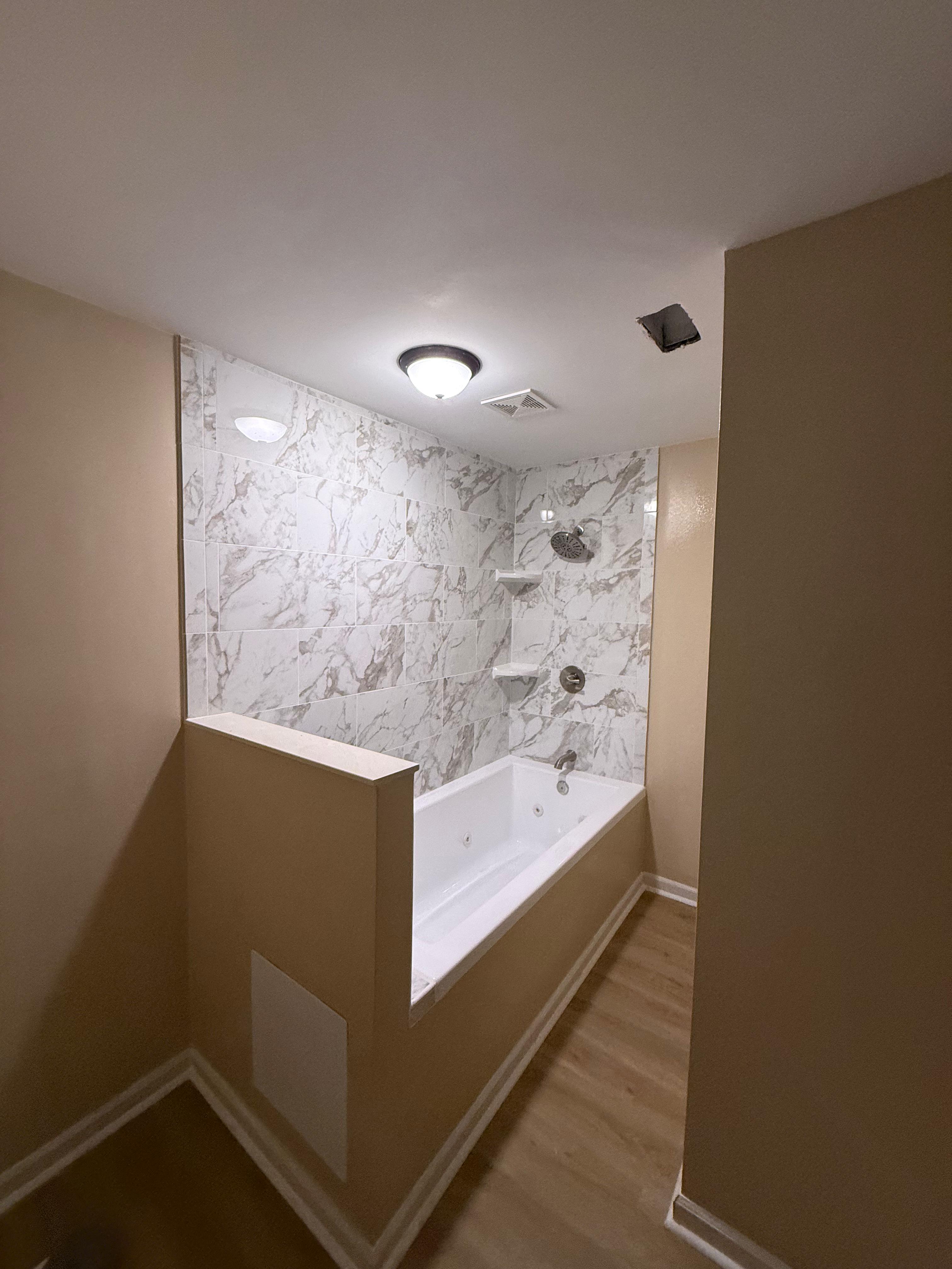Bathroom remodeling project