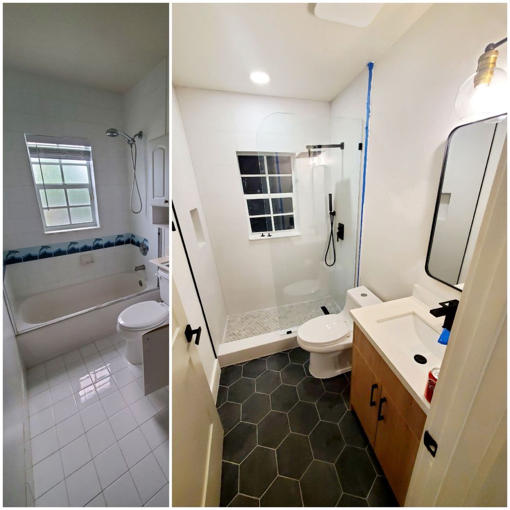 Bathroom remodeling project