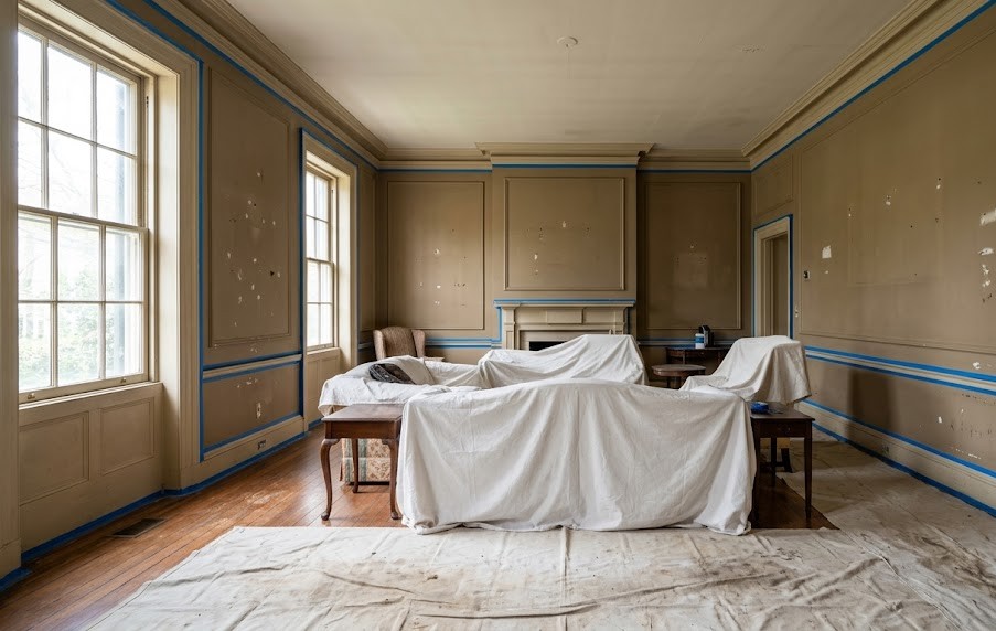 Savannah home interior before painting