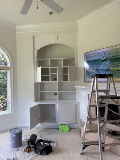 Cabinet painting project in Savannah