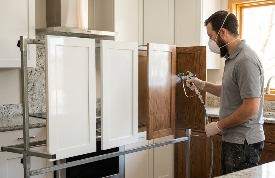 Cabinet refinishing and painting in Savannah, Georgia