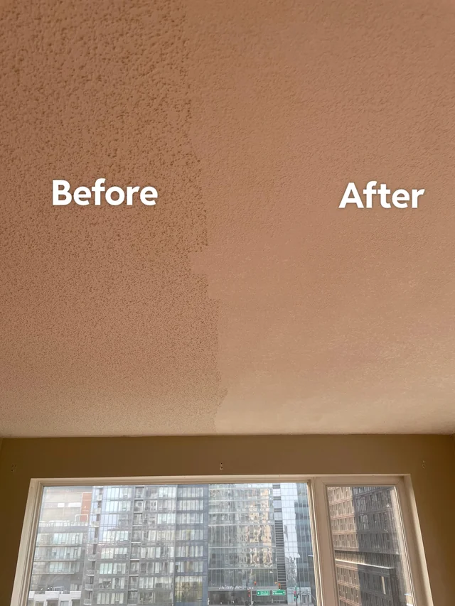 Popcorn removal project