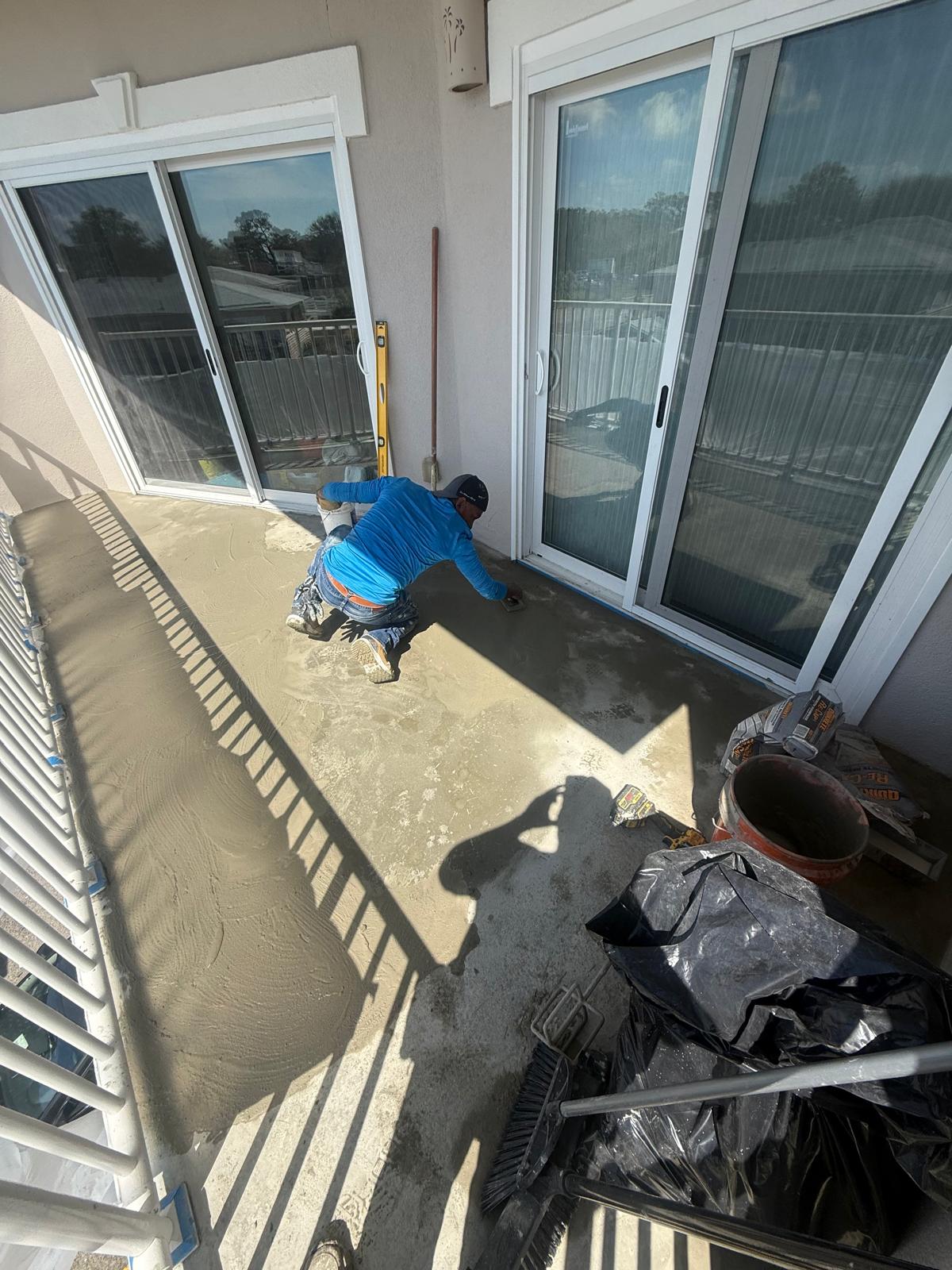 Epoxy flooring project