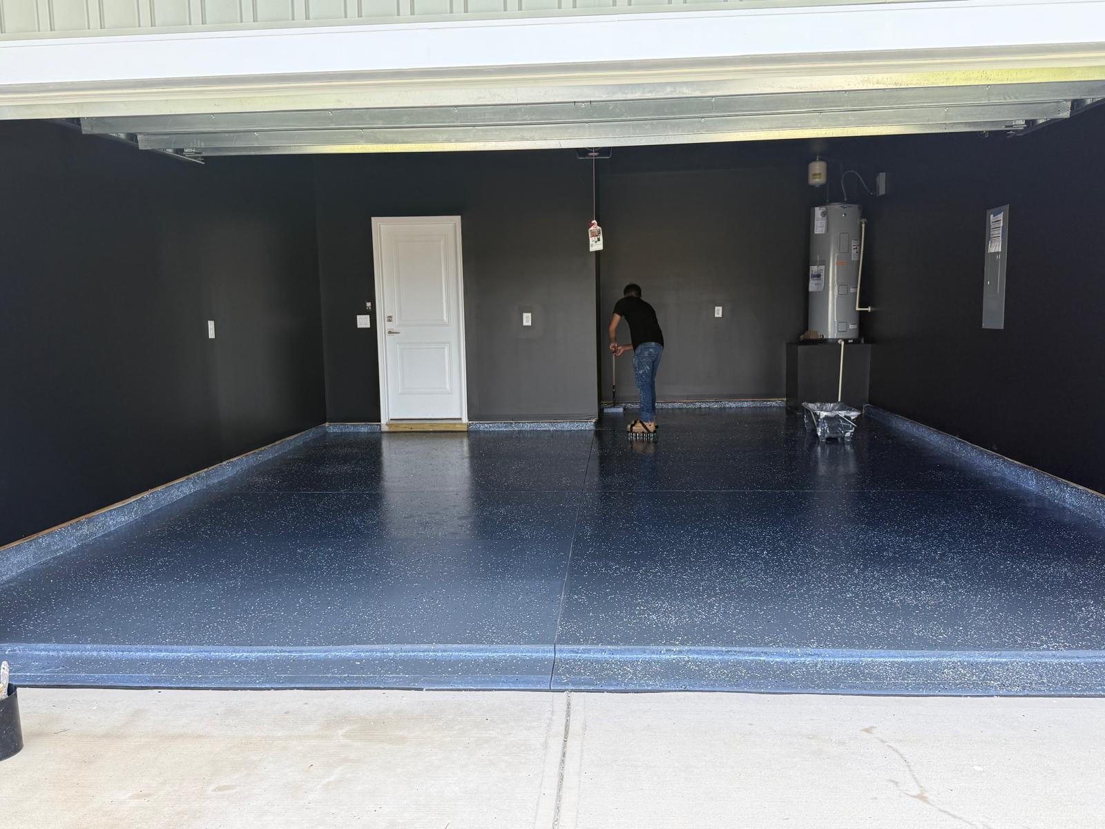 Epoxy flooring installation