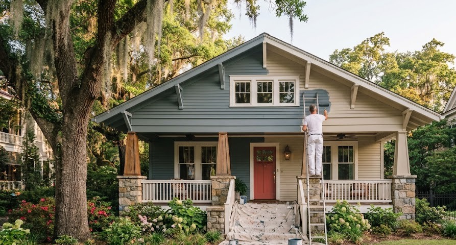 Exterior painting in Savannah