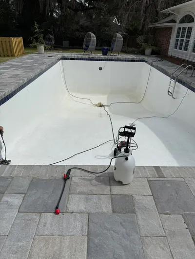 Pool area painting in Savannah