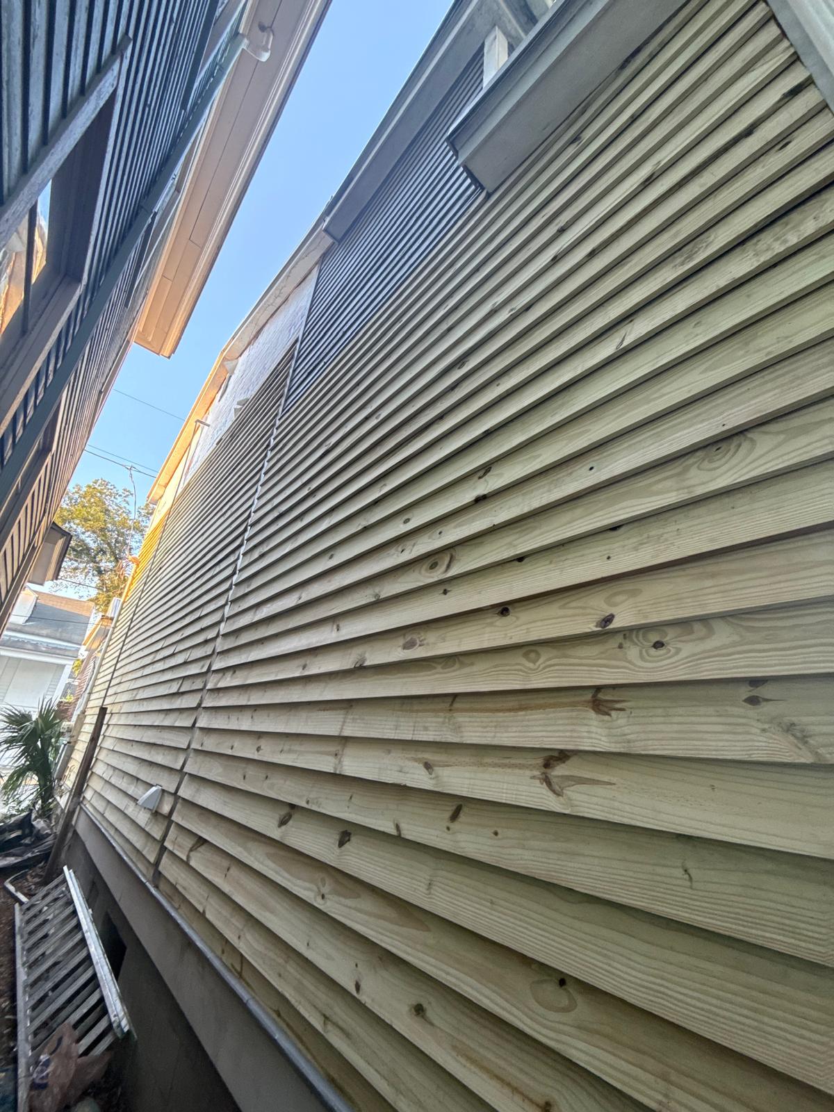 Siding installation project