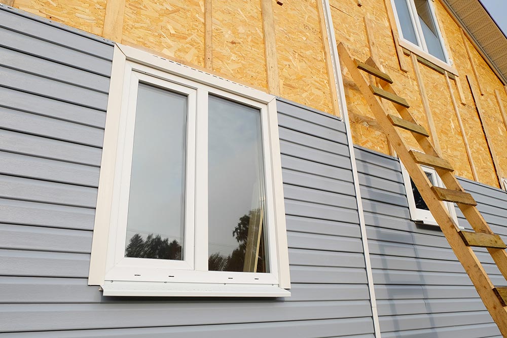 Siding installation project