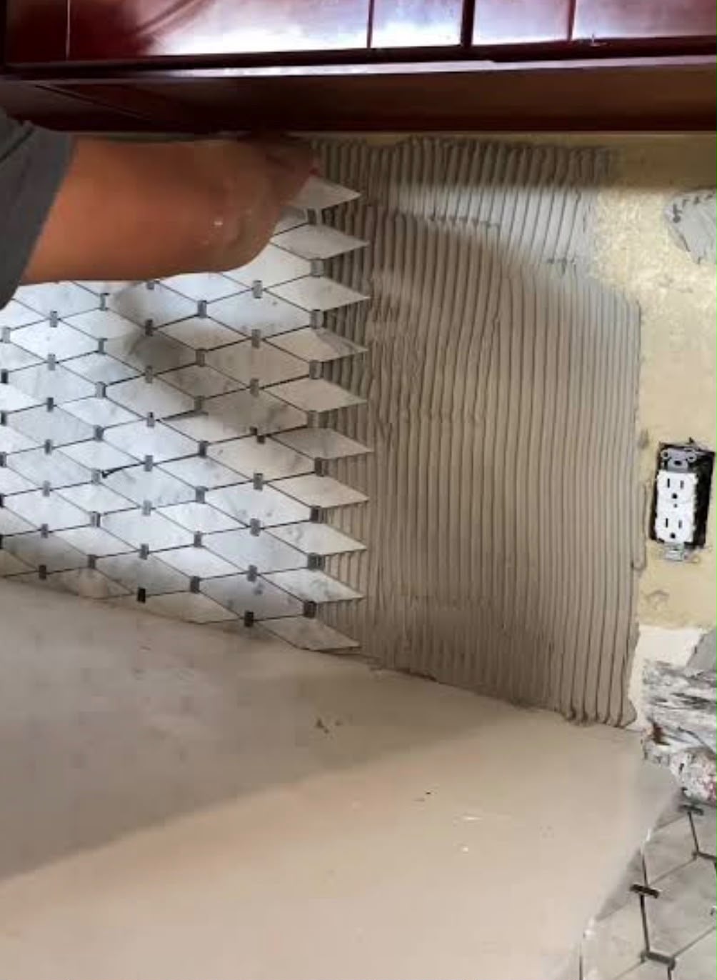Tile installation