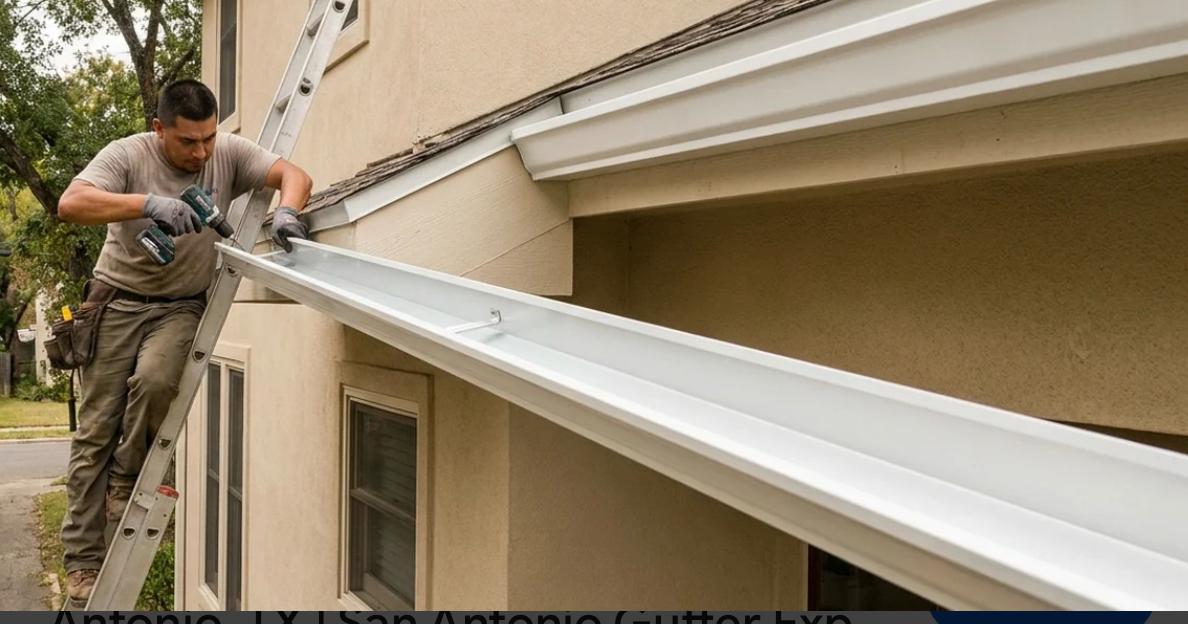 Gutter installation project