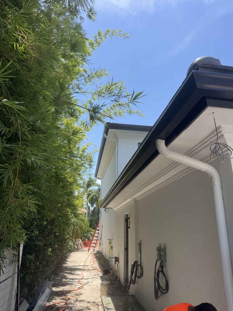 Gutter installation project