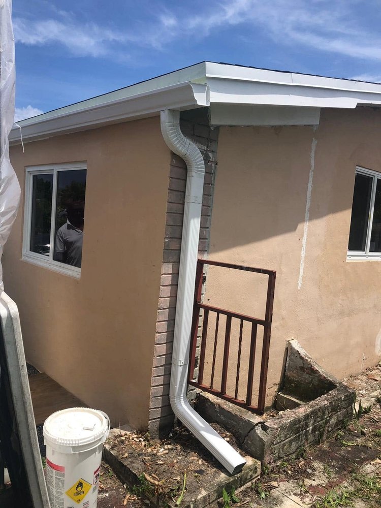 Gutter installation project