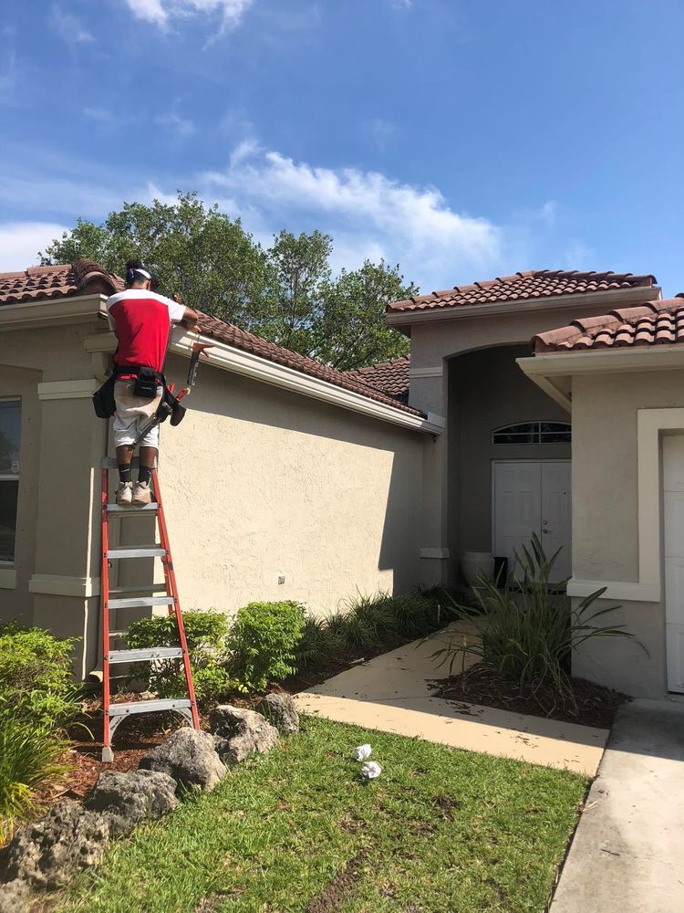 Gutter installation project