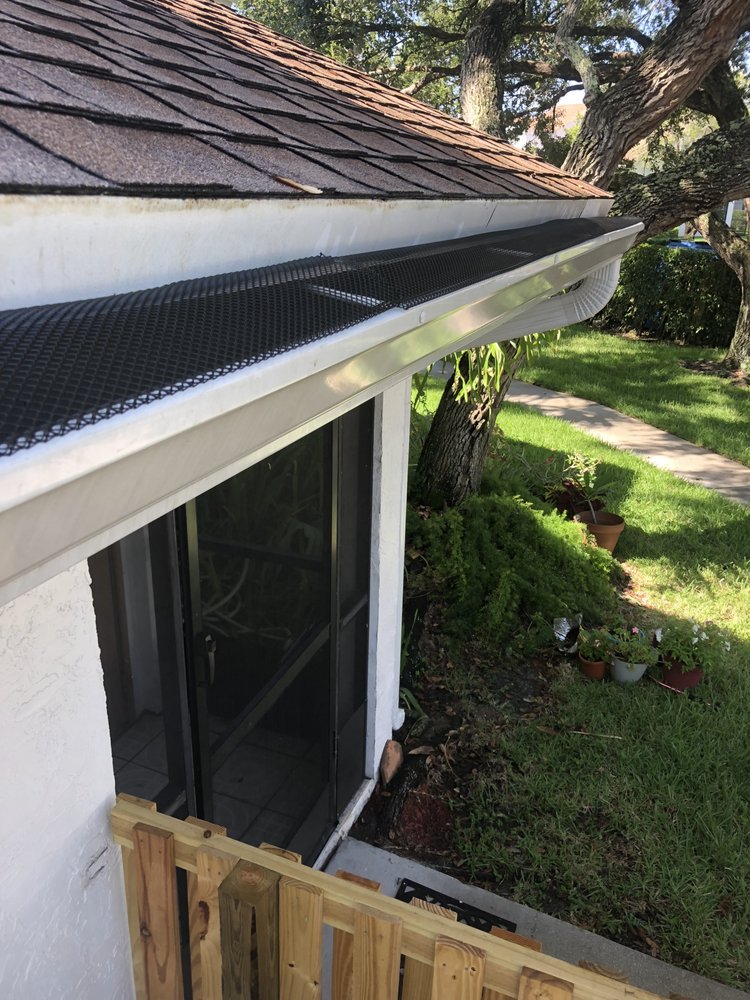 Gutter installation project