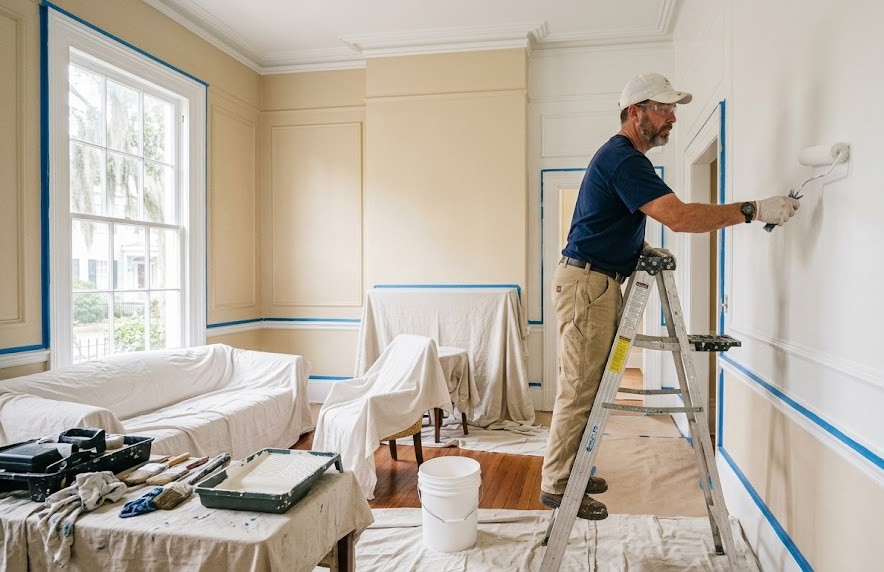 Interior painting in Savannah
