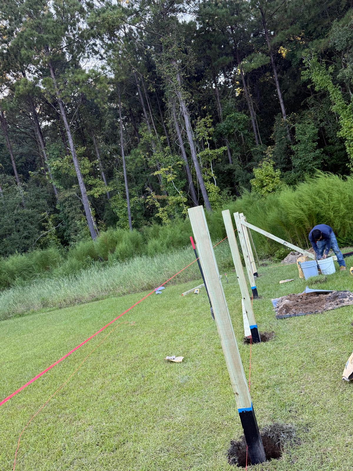 Fence installation