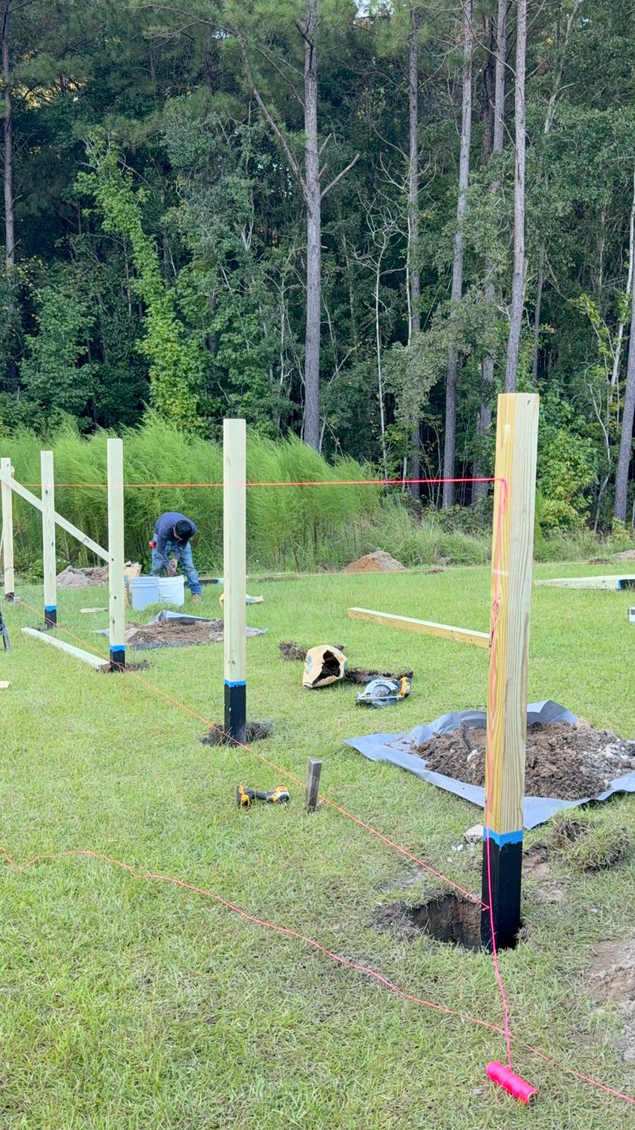 Fence installation