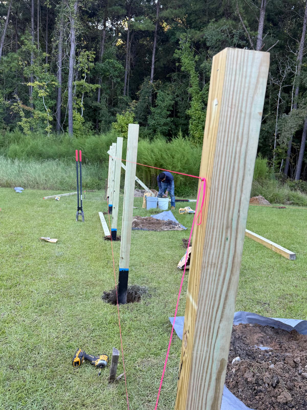 Fence installation