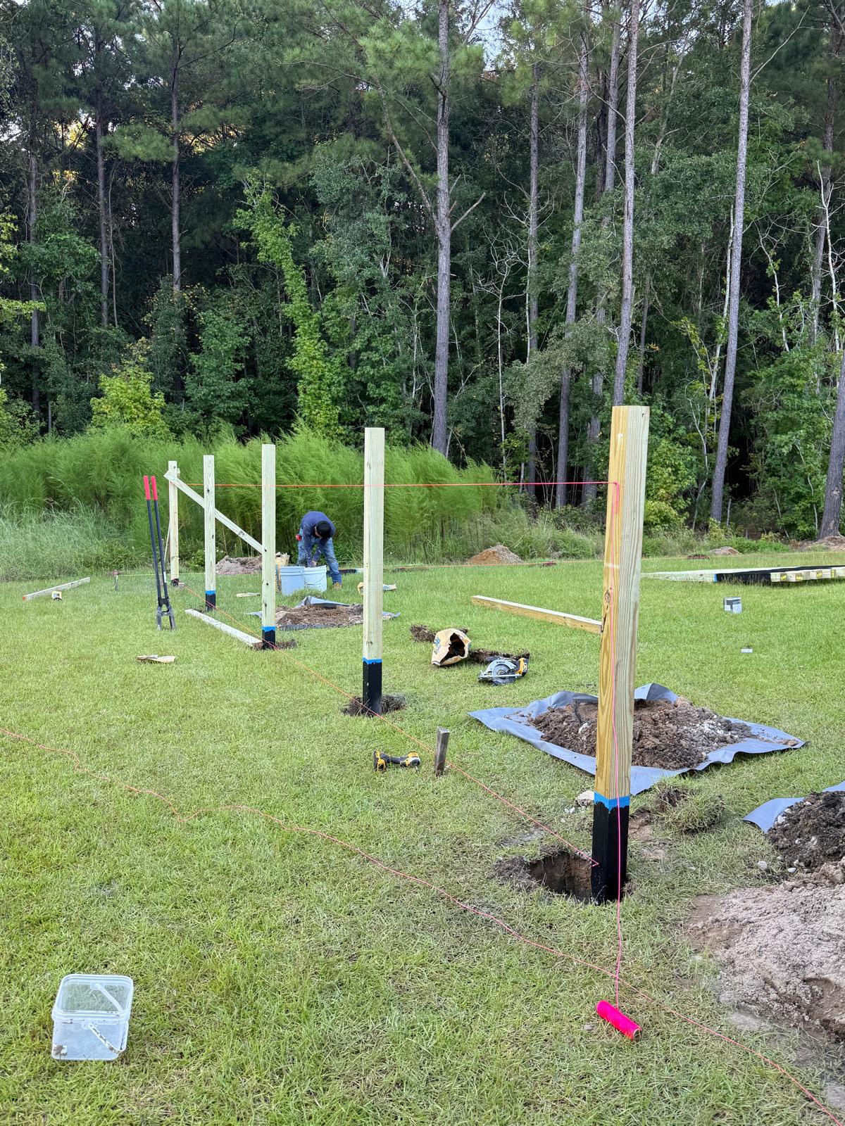 Fence installation