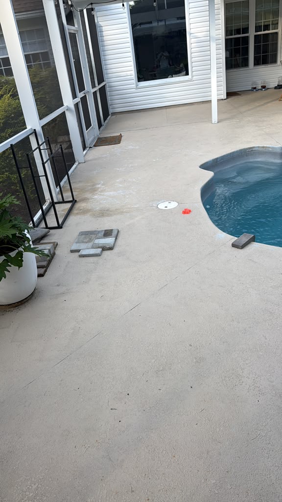 Paver patio installation