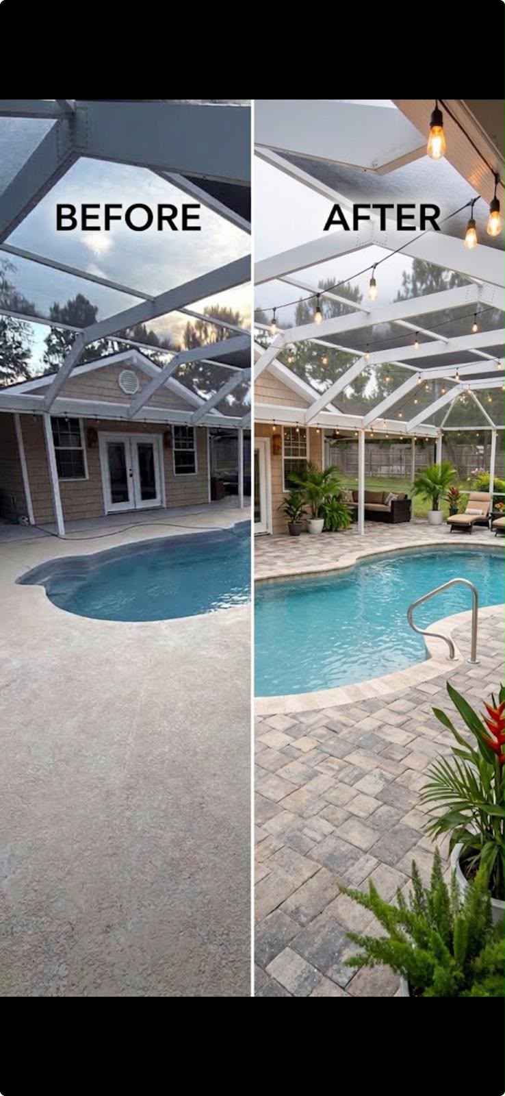 Paver patio installation
