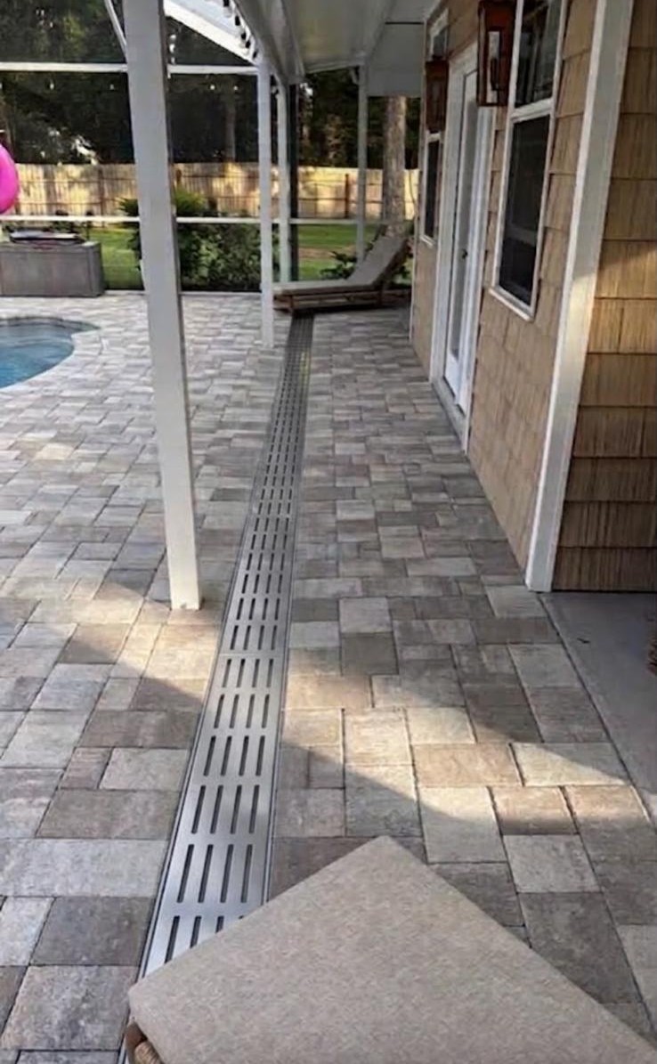 Paver patio installation