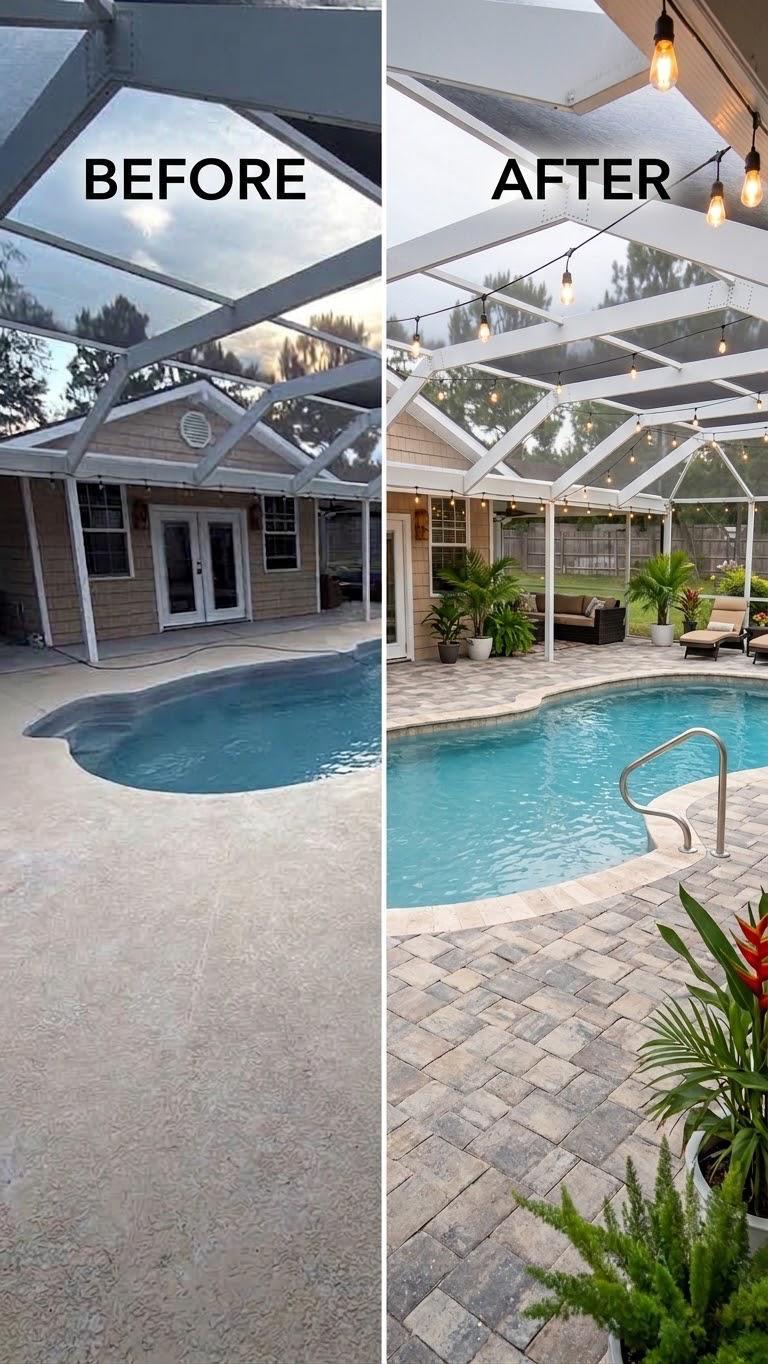 Paver patio installation