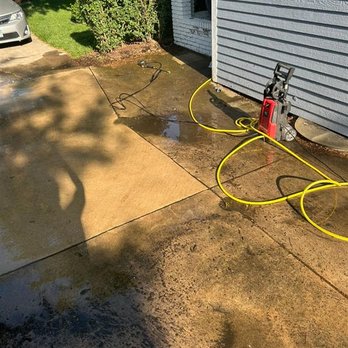 Pressure washing project