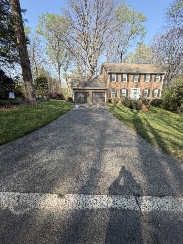 Pressure washing project