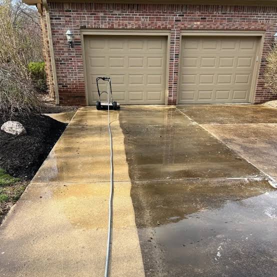 Pressure washing project