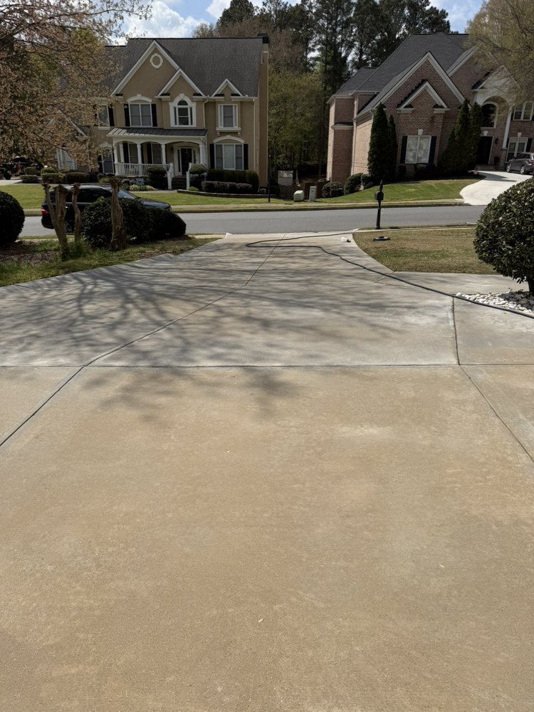 Pressure washing project