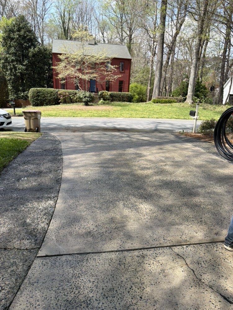 Pressure washing project