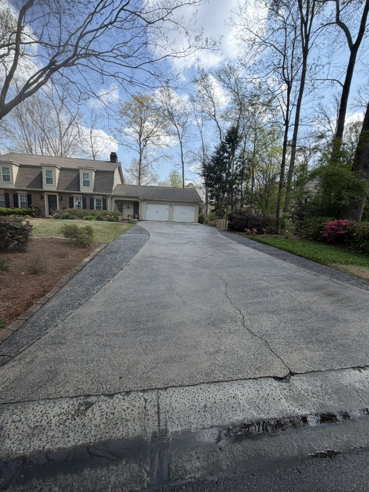 Pressure washing project