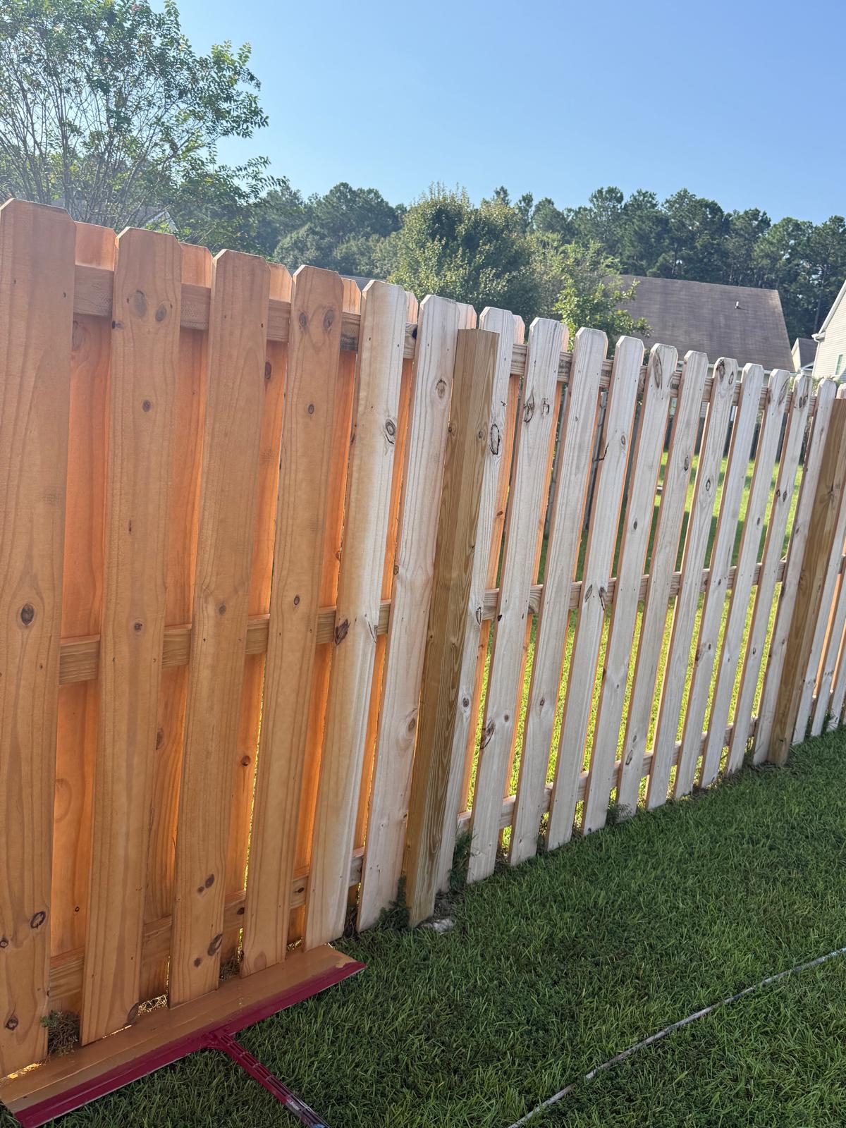 Deck staining