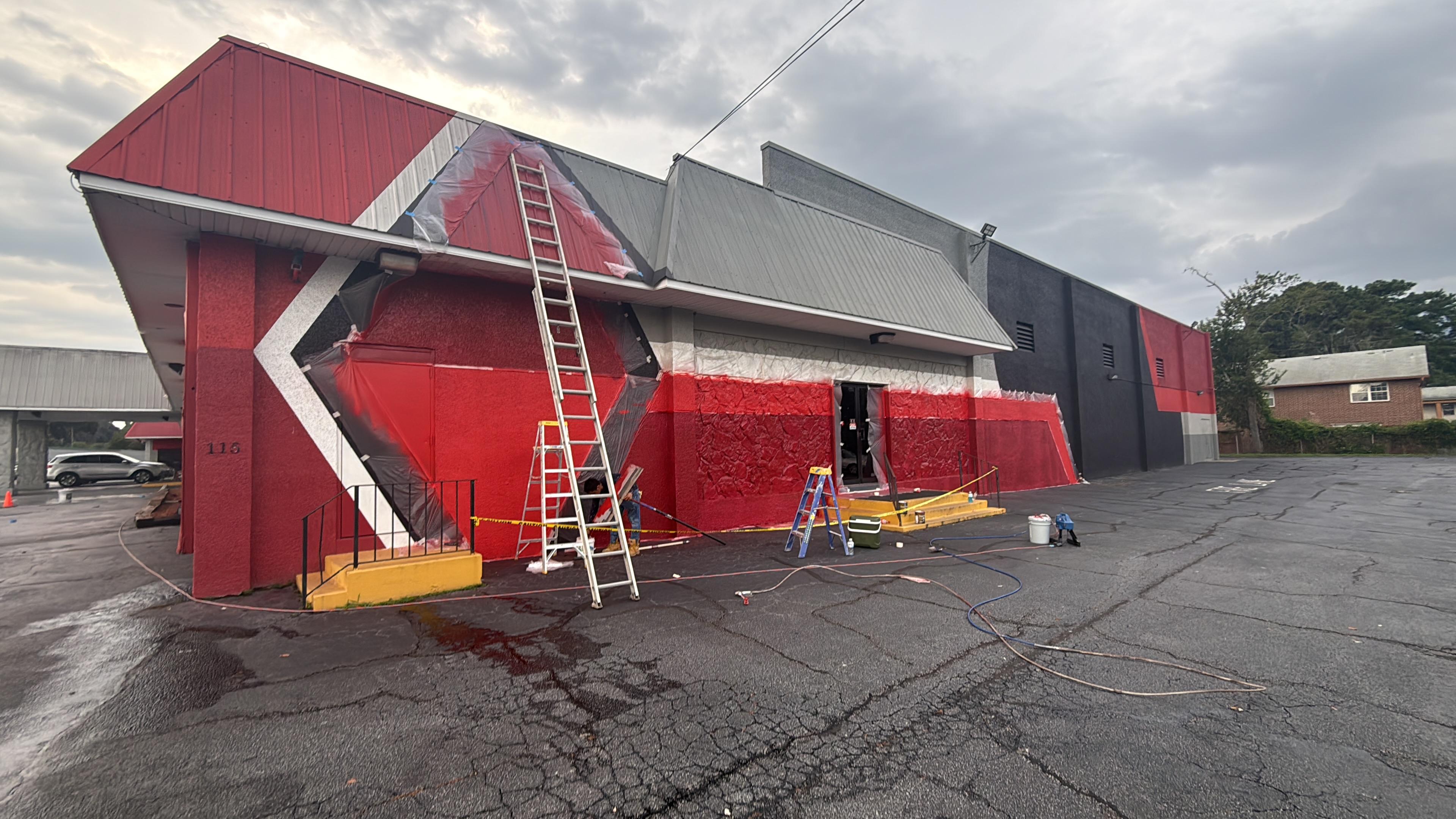 Commercial painting project