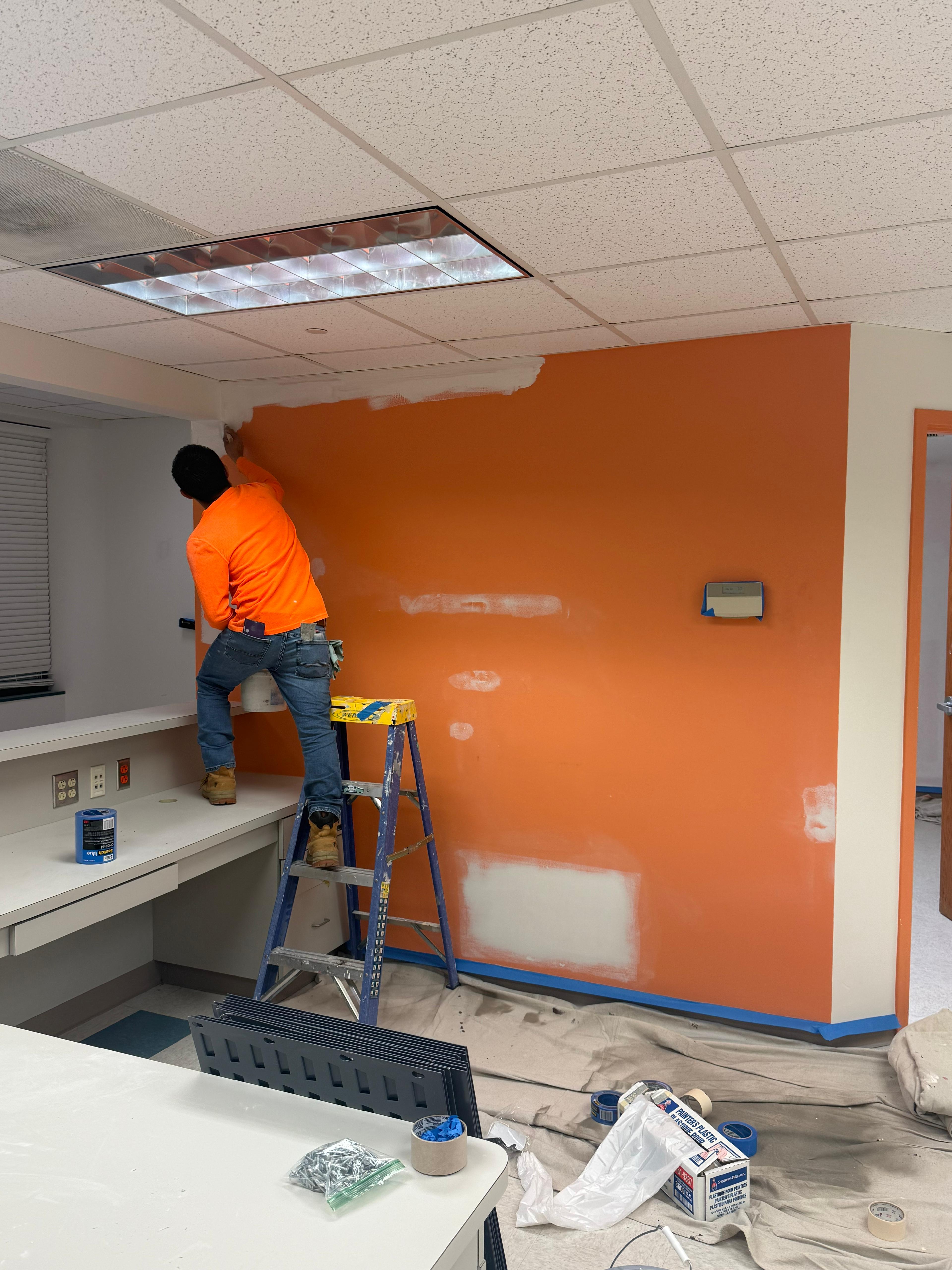 Commercial painting project