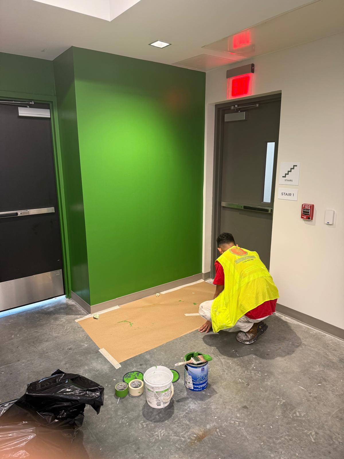 Commercial painting project